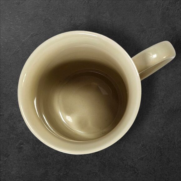 Vintage 1970s Mushroom Mug Double Sided Retro Cream Brown Coffee Cup Mushrooms - Picture 5 of 8